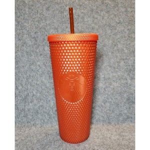 Starbucks 20oz Venti Orange Studded Tumbler 2022